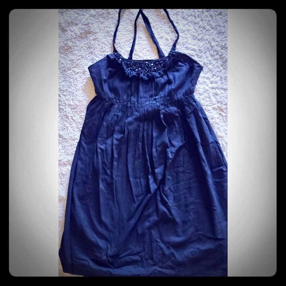 Kensie Darling Black Dress w/ Jewels
